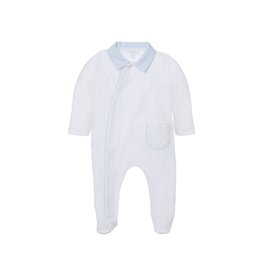 Patachou Patachou - Kruippakje marcel  - wit/blauw