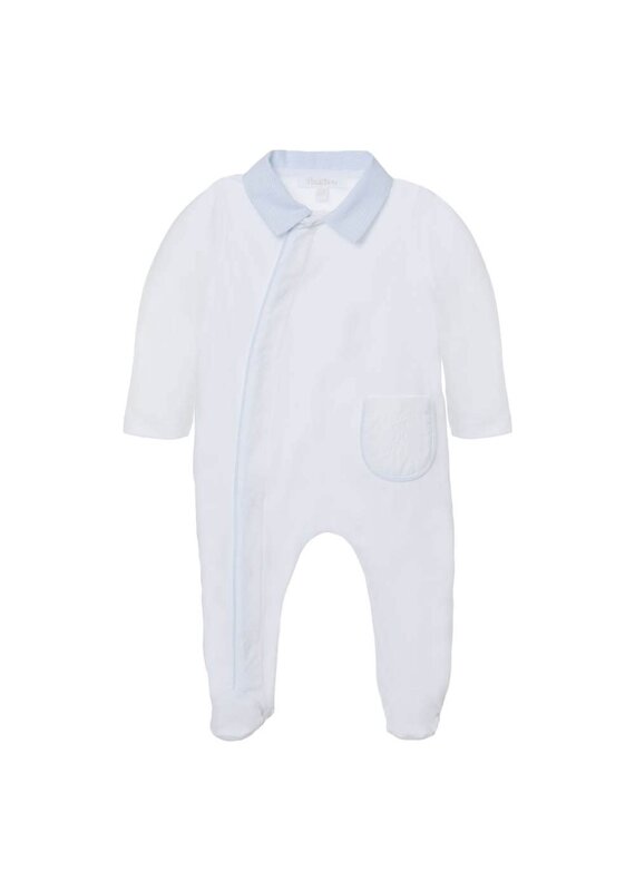 Patachou Patachou - Kruippakje marcel  - wit/blauw