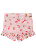 Natini Natini - roze bloemen short - ruffle