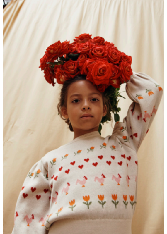 Emile & Ida Emile & Ida - Trui hearts & Flowers