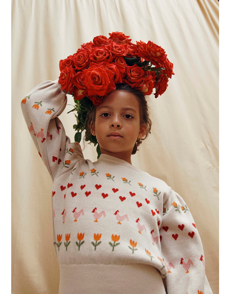 Emile & Ida Emile & Ida - Trui hearts & Flowers