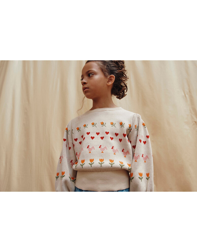 Emile & Ida Emile & Ida - Trui hearts & Flowers
