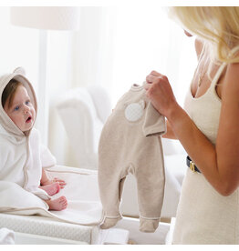 First First-rompersuit- Oslo Teddy front- Beige