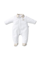 First First-rompersuit- Oslo Teddy backside- wit/beige