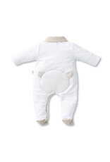 First First-rompersuit- Oslo Teddy backside- wit/beige