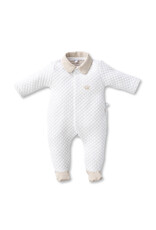 First First-rompersuit- Oslo-wit/beige