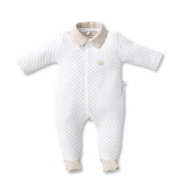 First First-rompersuit- Oslo-wit/beige