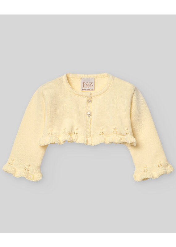 Paz Rodriguez Paz Rodriguez - Cardigan geel ruffle