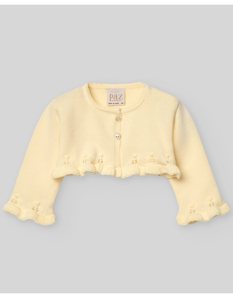 Paz Rodriguez Paz Rodriguez - Cardigan geel ruffle
