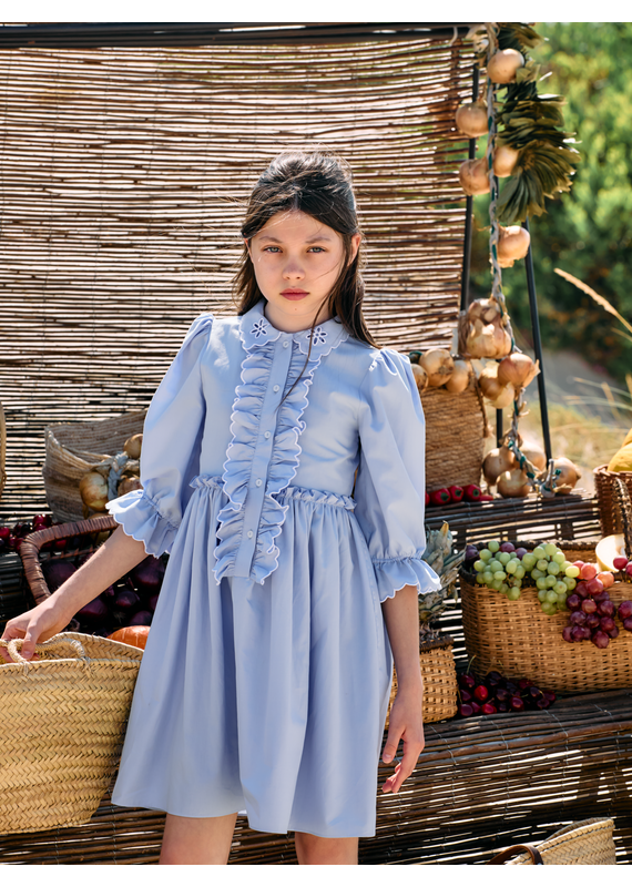 Patachou Patachou - flowery frull dress bleu