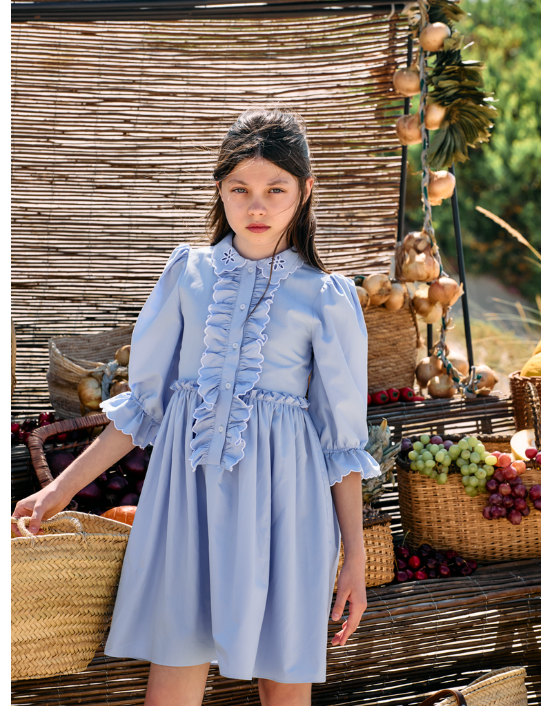 Patachou Patachou - flowery frull dress bleu