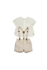 mayoral Mayoral -  t-shirt met short en salopet