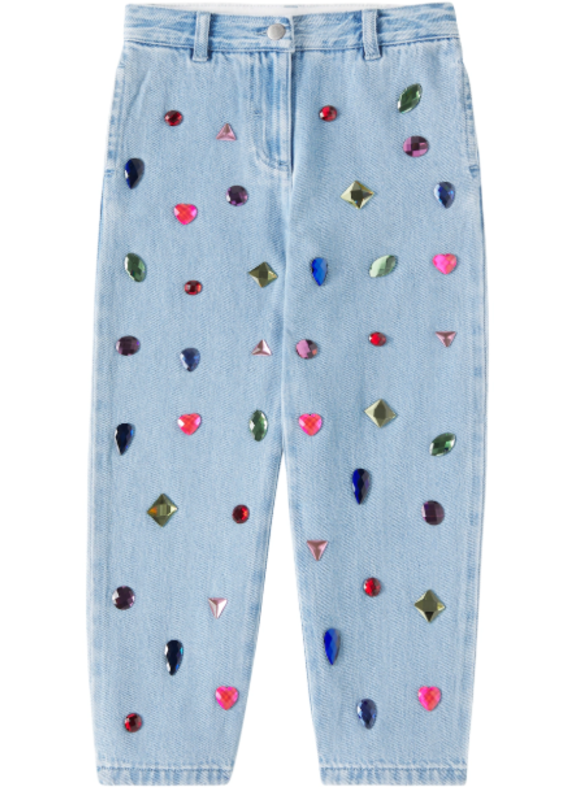 Stella McCartney Stella McCartney - Jeans met kleurstenen