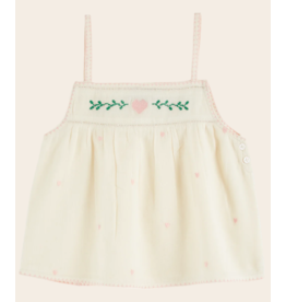 Emile & Ida Emile & Ida - Top hearts - Ecru