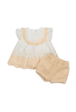 Barcellino Feestelijk kleedje geborduurd + bloomer