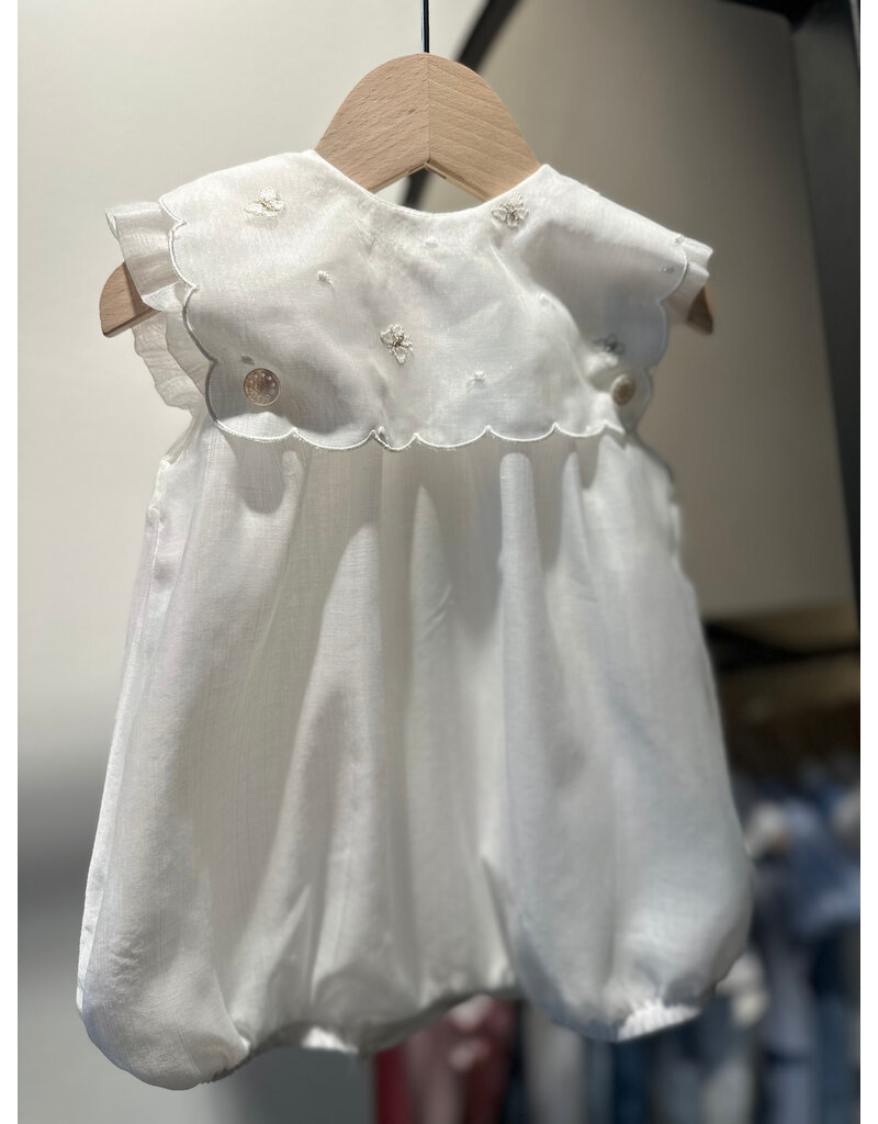 Barcellino Body jurk met frul kraag vlinders