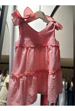 Lalalù- geruit kleedje met strikjes