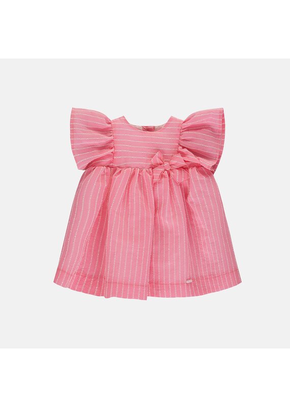 Lalalù - roze wit gestreept kleedje