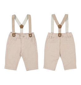 mayoral Mayoral - Broek met bretellen- beige