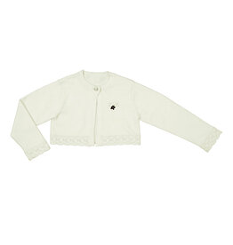 mayoral Mayoral - girls korte cardigan wit