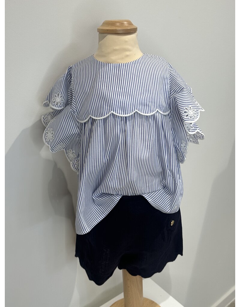 Chloé Chloé - Linnen short - donker blauw