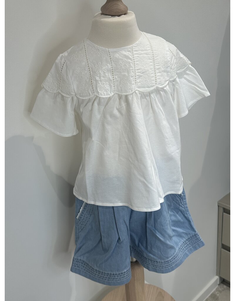Chloé Chloé - Blouse wit - bloemen