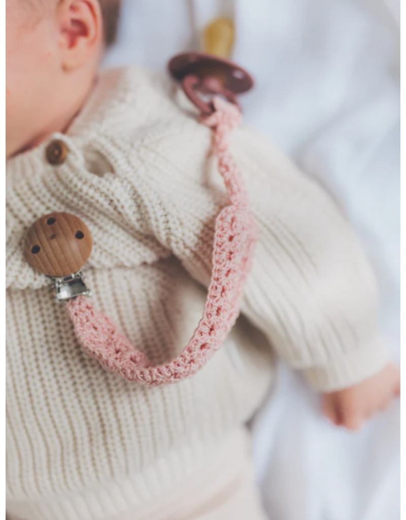 Yaarn Yaarn - Pacifier strap light blush
