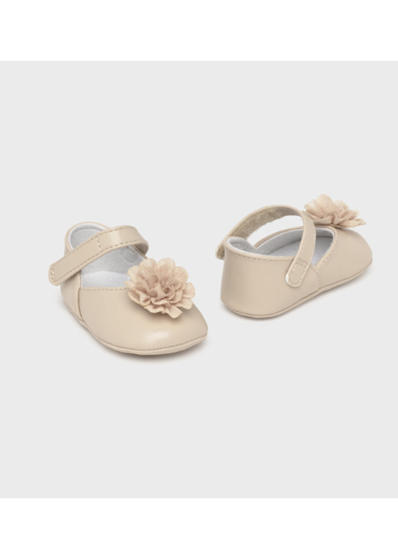 mayoral Mayoral - babyschoentje taupe met bloem