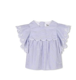 Chloé Chloé - Blouse striped - blauw/wit