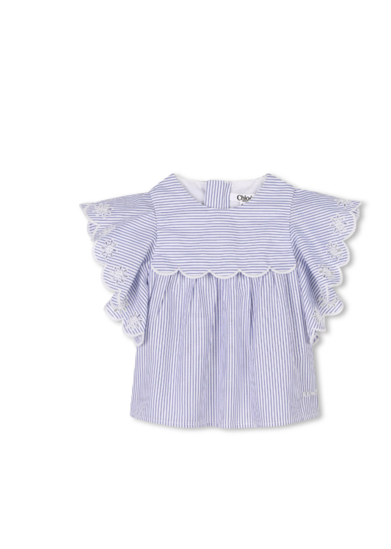 Chloé Chloé - Blouse striped - blauw/wit
