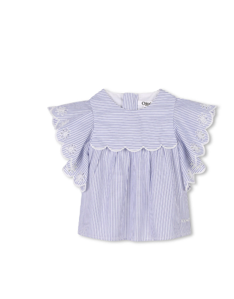 Chloé Chloé - Blouse striped - blauw/wit