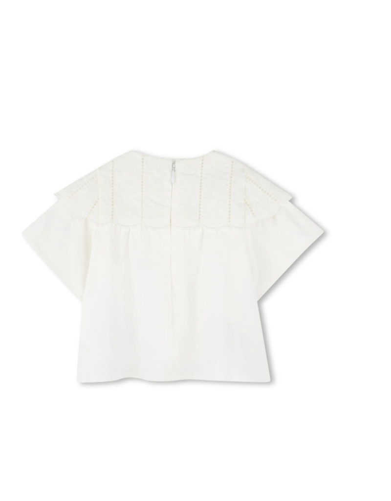 Chloé Chloé - Blouse wit - bloemen