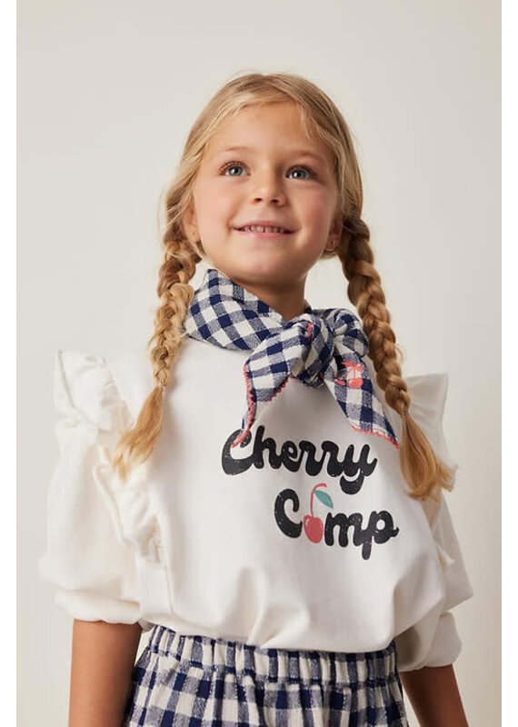 Tocoto Vintage - Vichy check bandana - blauw