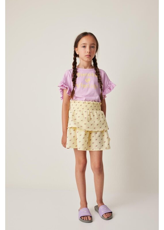 Tocoto Vintage - Tshirt roze - geel