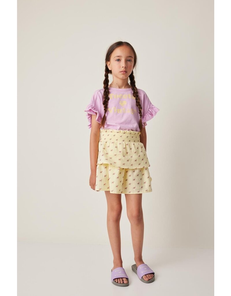 Tocoto Vintage - Tshirt roze - geel