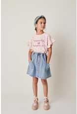 Tocoto Vintage - cropped blouse (spons) ruffle pink