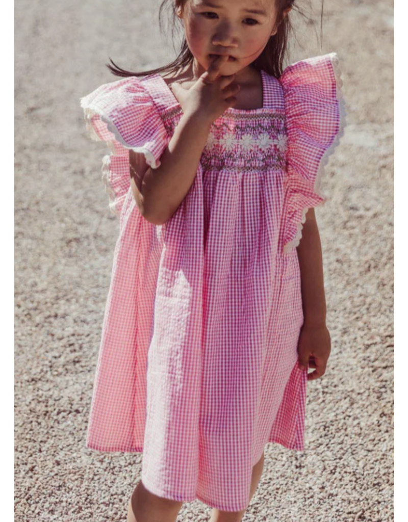 Louise Misha Jurk Martine - Vichy roze