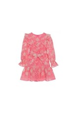 Patachou patachou - coraal kleedje met bloemen print