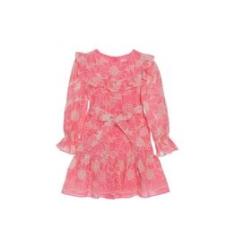 Patachou patachou - coraal kleedje met bloemen print