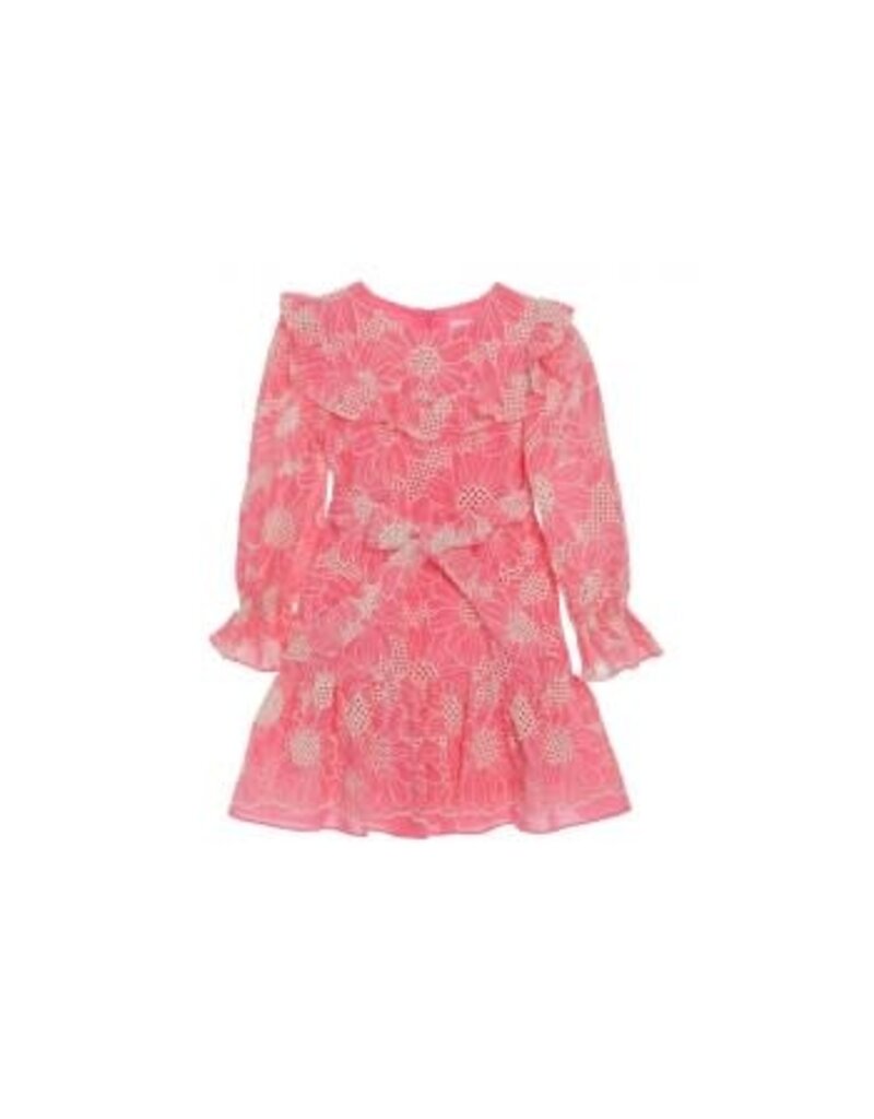 Patachou patachou - coraal kleedje met bloemen print
