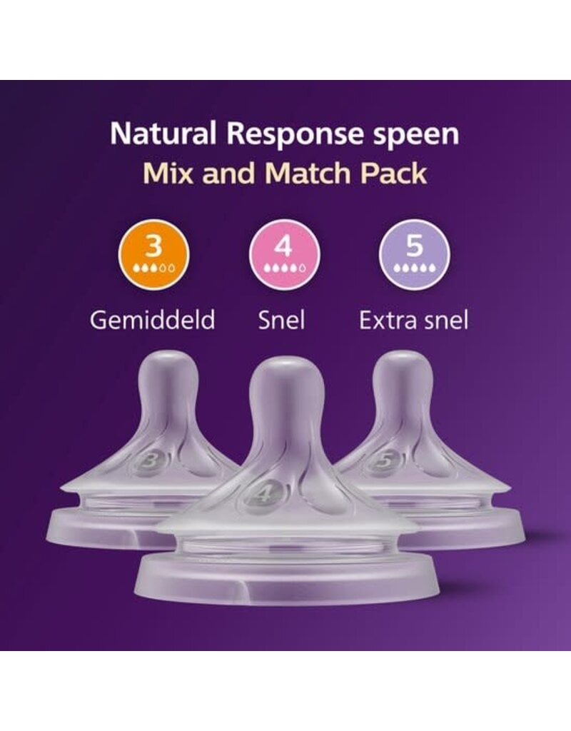 Avent Philips Avent - Natural-zuigspeen 3.0 -  Multi size pack