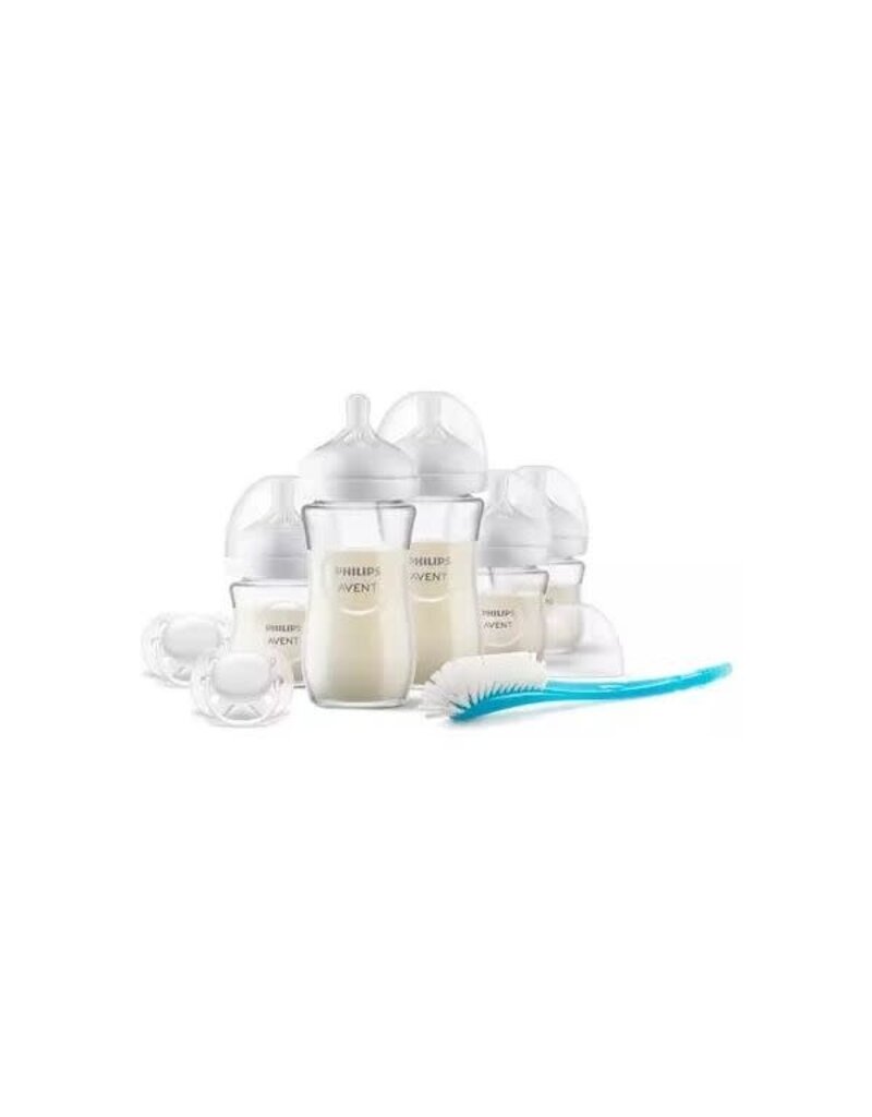 Avent Philips Avent - Natural 3.0 starterset - Glas 5 flesjes + borstel + fopspeen