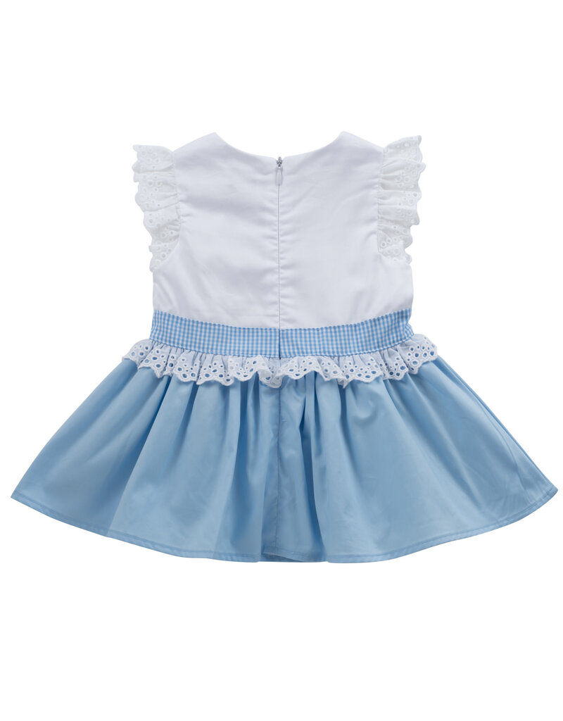 Natini Natini jurk-Rozanne-white/blue