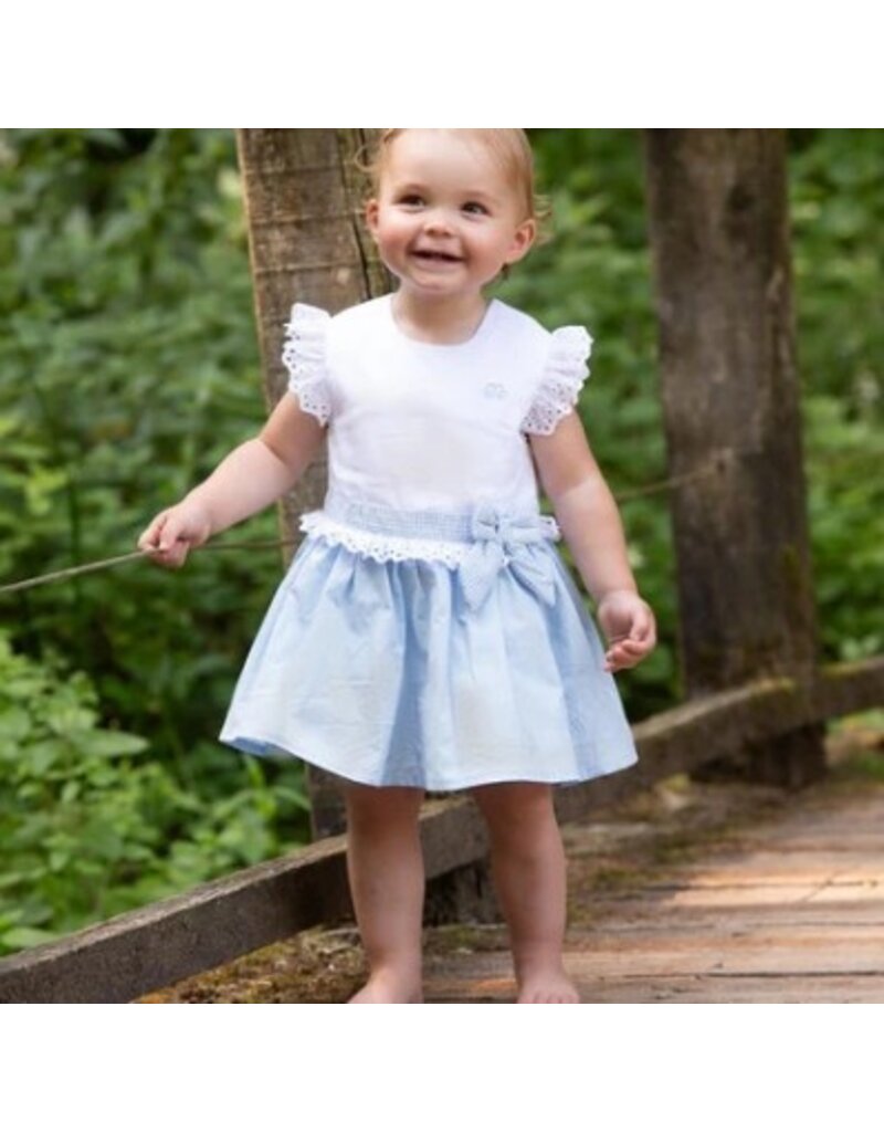 Natini Natini jurk-Rozanne-white/blue