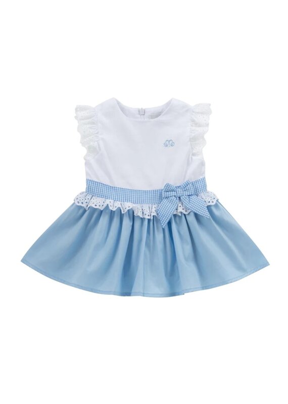 Natini Natini jurk-Rozanne-white/blue