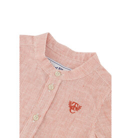 Tartine & Chocolat Tartine et chocolat - linnen hemd wit/rood