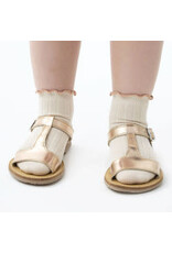 Condor Ruffle rib enkel sok - linen/nougat