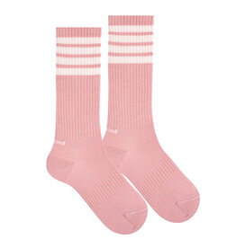 Condor Sportieve striped kousen - roze