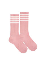 Condor Sportieve striped kousen - roze