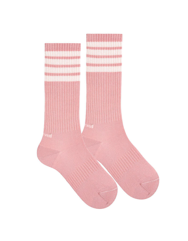 Condor Sportieve striped kousen - roze